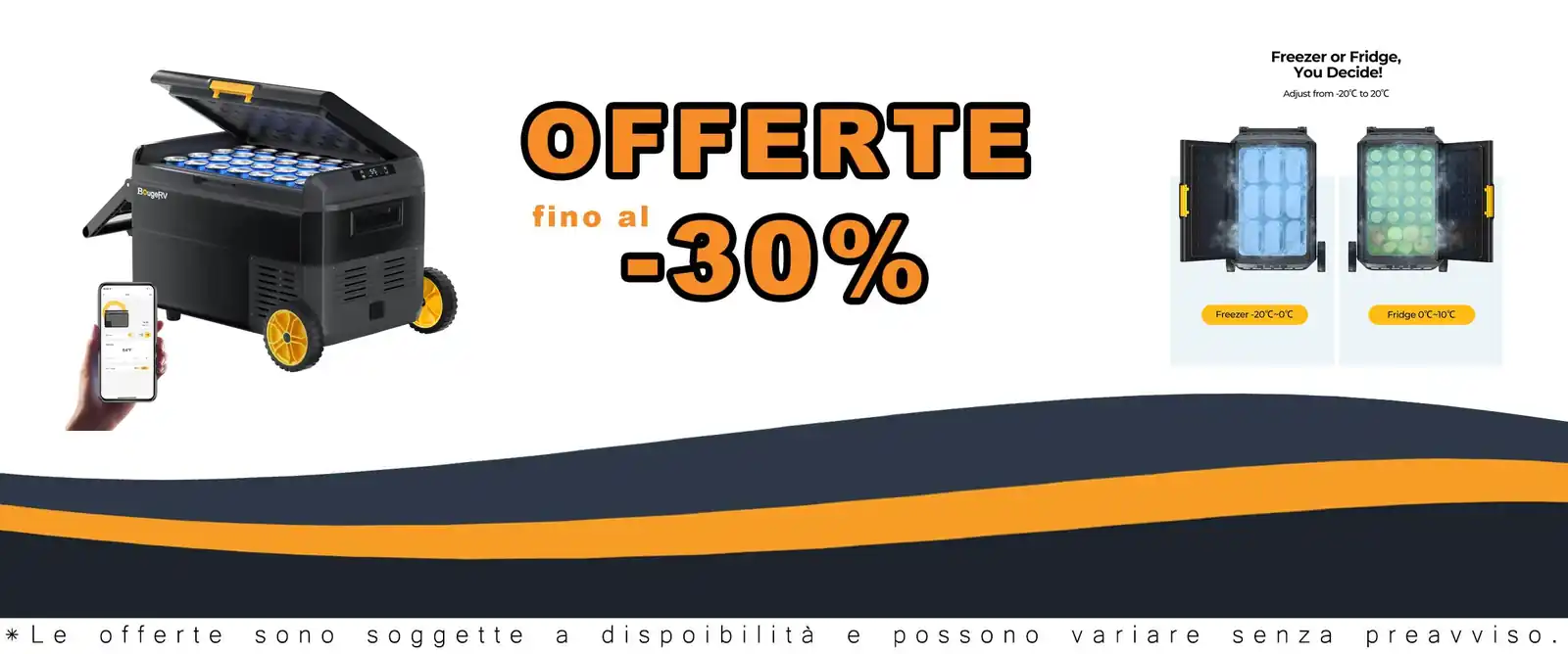 Compressor frigorifero auto 40L con controllo APP