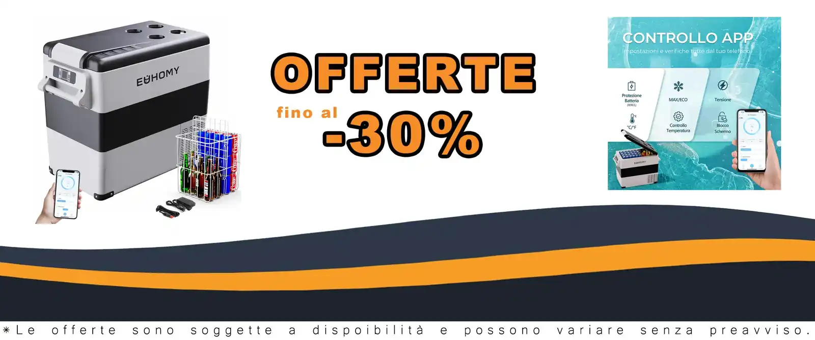 Refrigeratore portatile EUHOMY 12V/220V控温车载 fishing旅行 camping