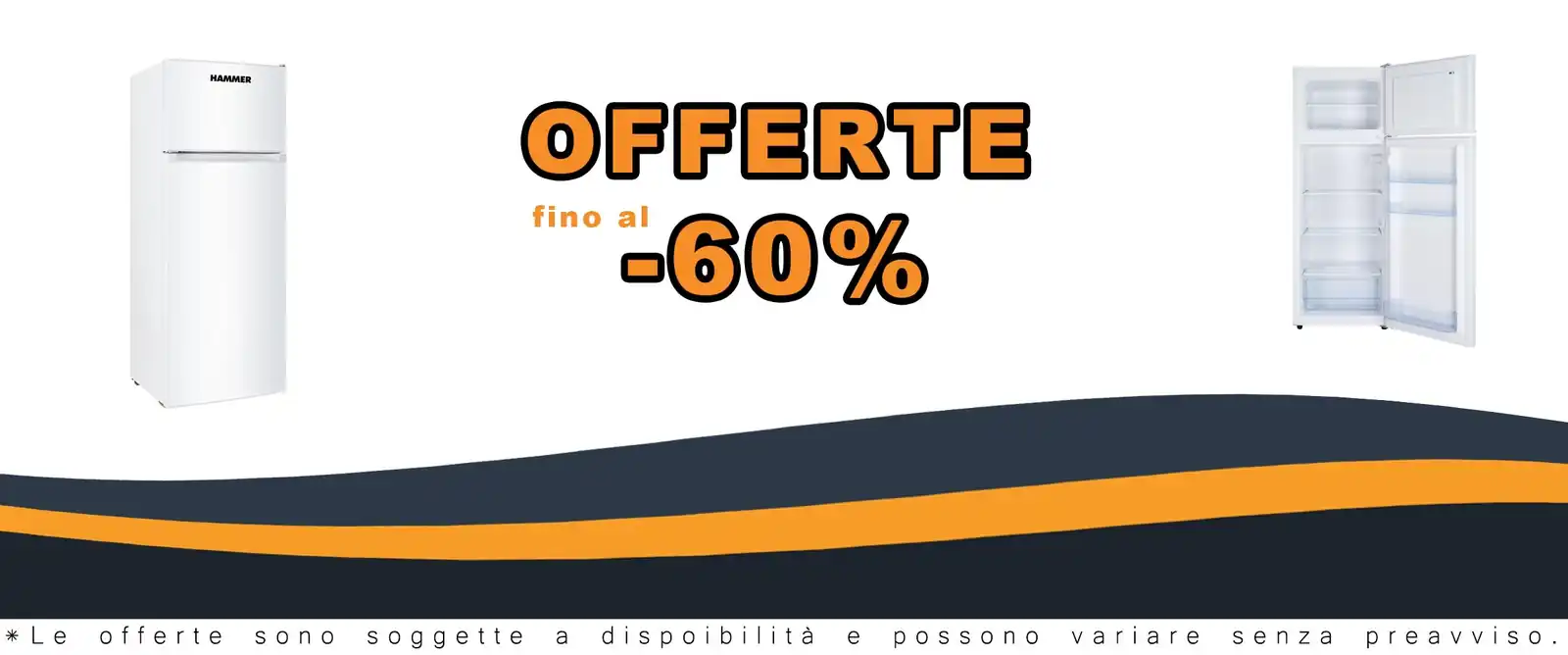 Frigo 2 porte 206 litri classe E bianco