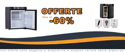 Riottoso Refrigeratore Gas 12V/220V 40L Camper Black